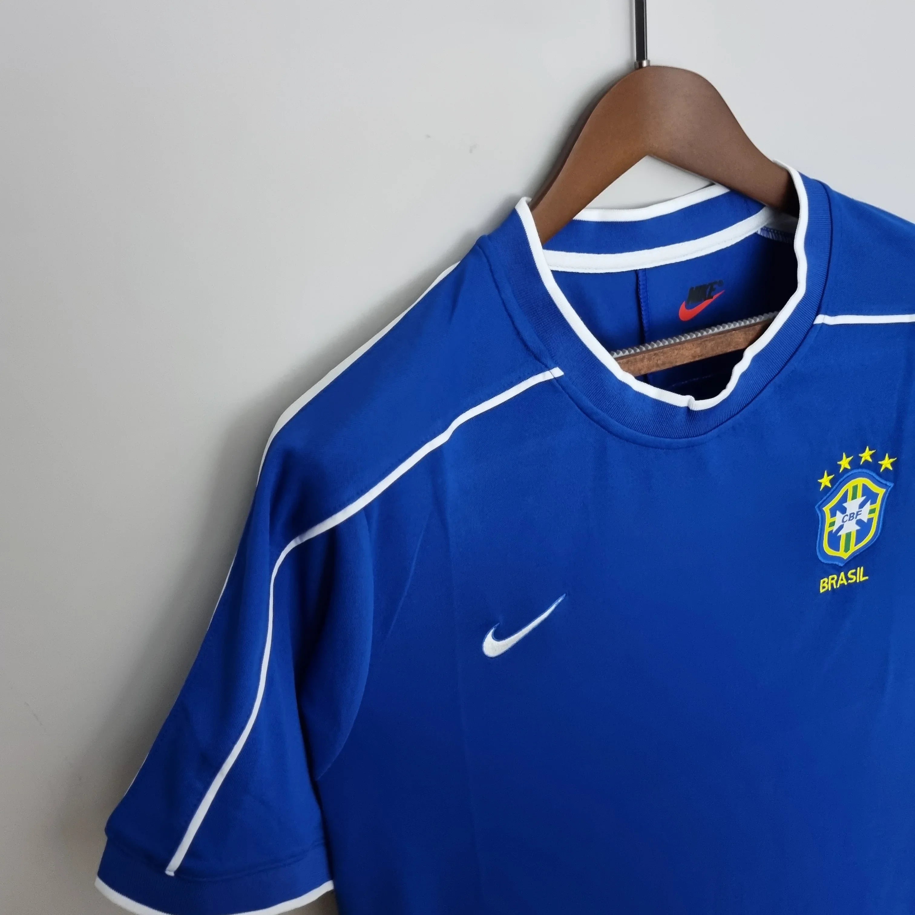Camiseta Retro Brasil Visitante 1998 - Fútbol Club Vintage