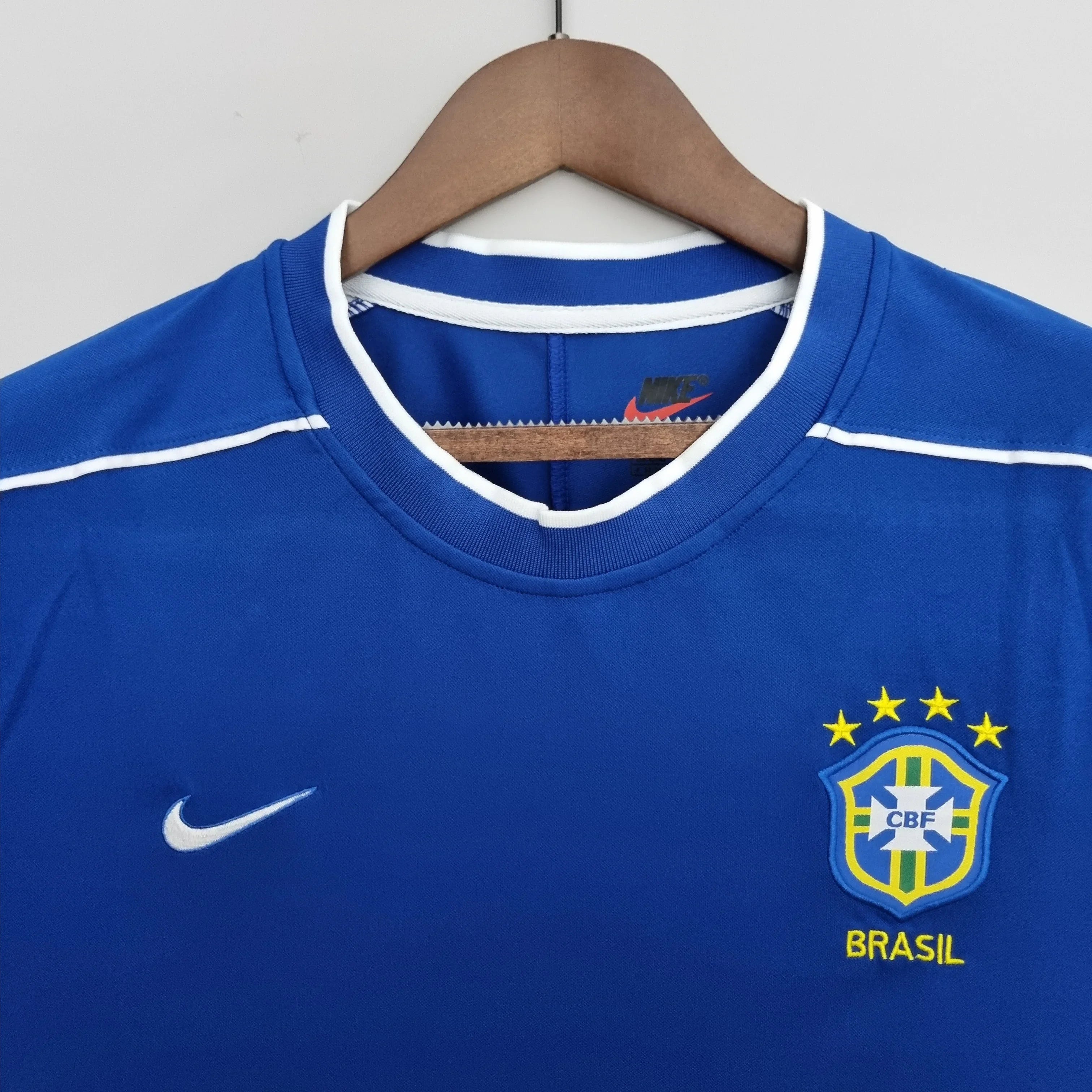 Camiseta Retro Brasil Visitante 1998 - Fútbol Club Vintage