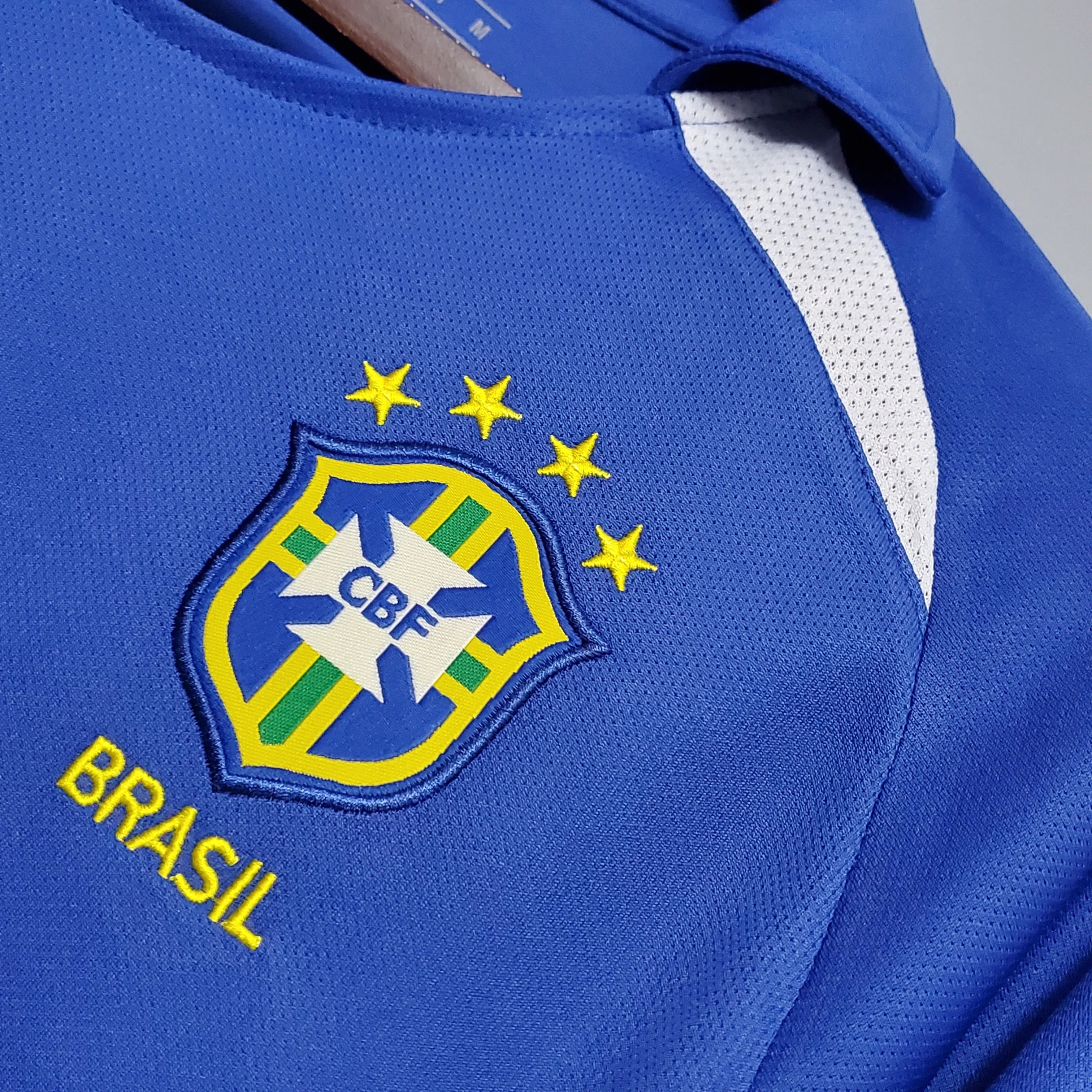 Camsieta Retro Brasil Visitante 2002 - Fútbol Club Vintage