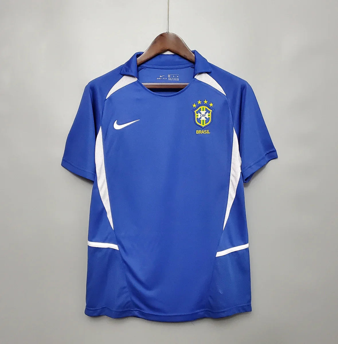 Camsieta Retro Brasil Visitante 2002 - Fútbol Club Vintage