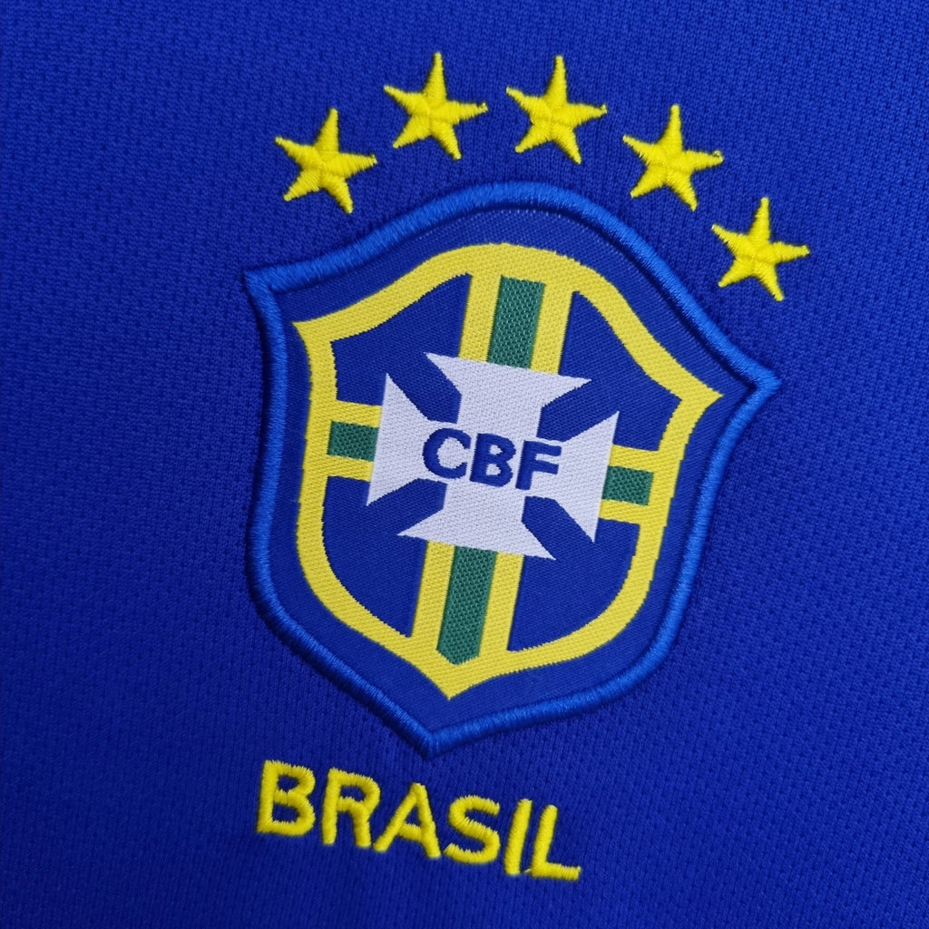 Camiseta Retro Brasil Visitante 2004 - Fútbol Club Vintage