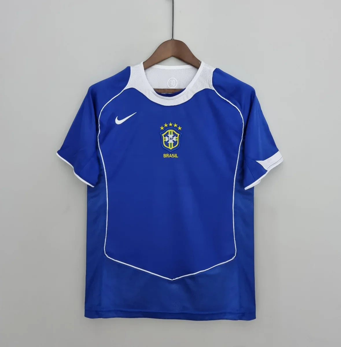 Camiseta Retro Brasil Visitante 2004 - Fútbol Club Vintage