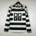 Camiseta Retro Sporting Club de Portugal Manga Larga 2001-03 - Fútbol Club Vintage