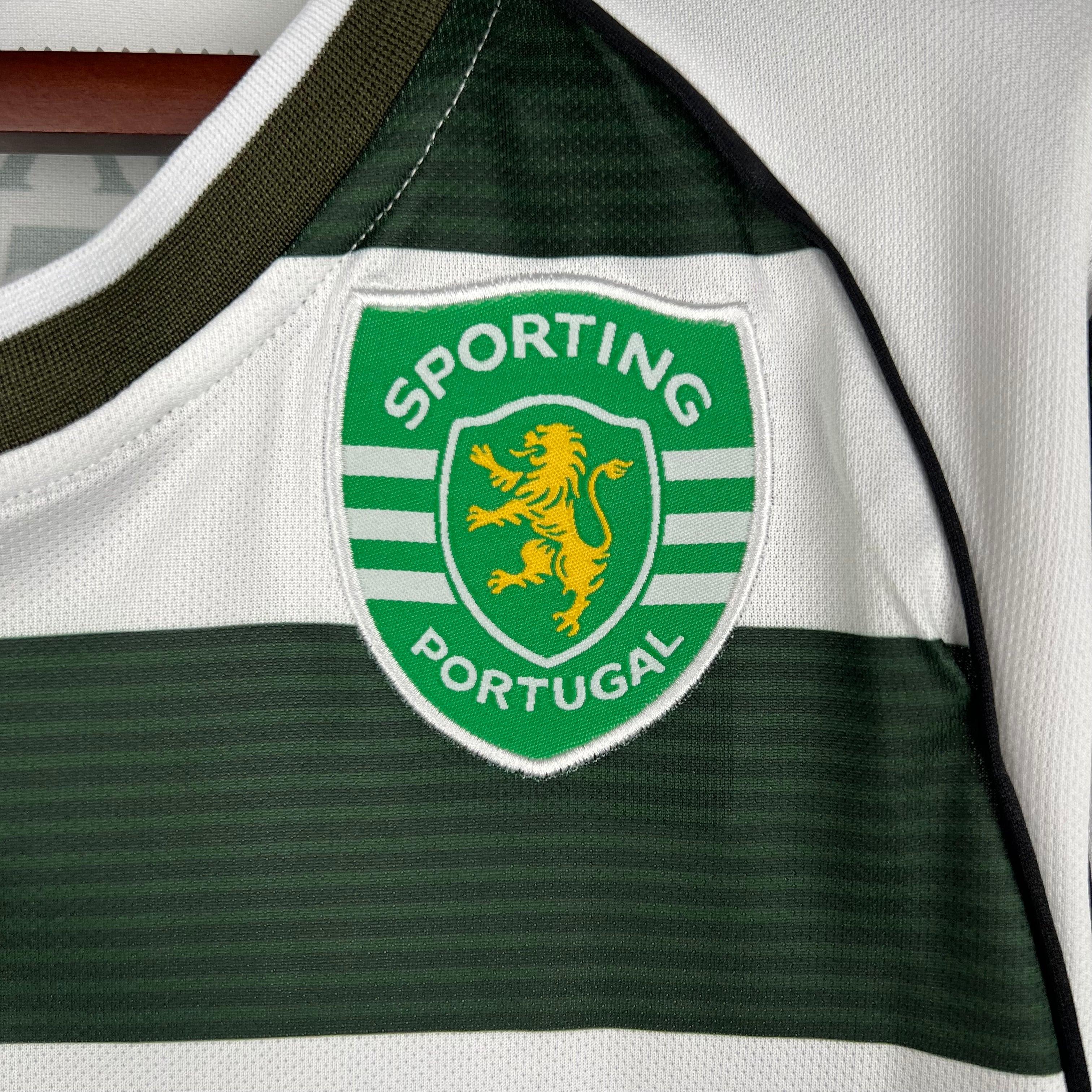 Camiseta Retro Sporting Club de Portugal Manga Larga 2001-03 - Fútbol Club Vintage