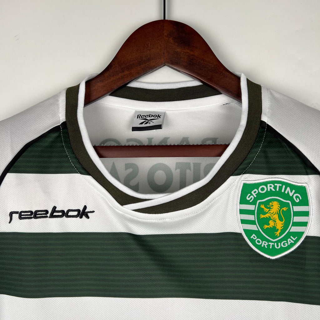Camiseta Retro Sporting Club de Portugal Manga Larga 2001-03 - Fútbol Club Vintage