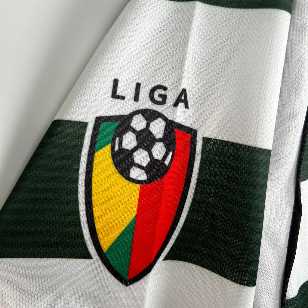 Camiseta Retro Sporting Club de Portugal Manga Larga 2001-03 - Fútbol Club Vintage