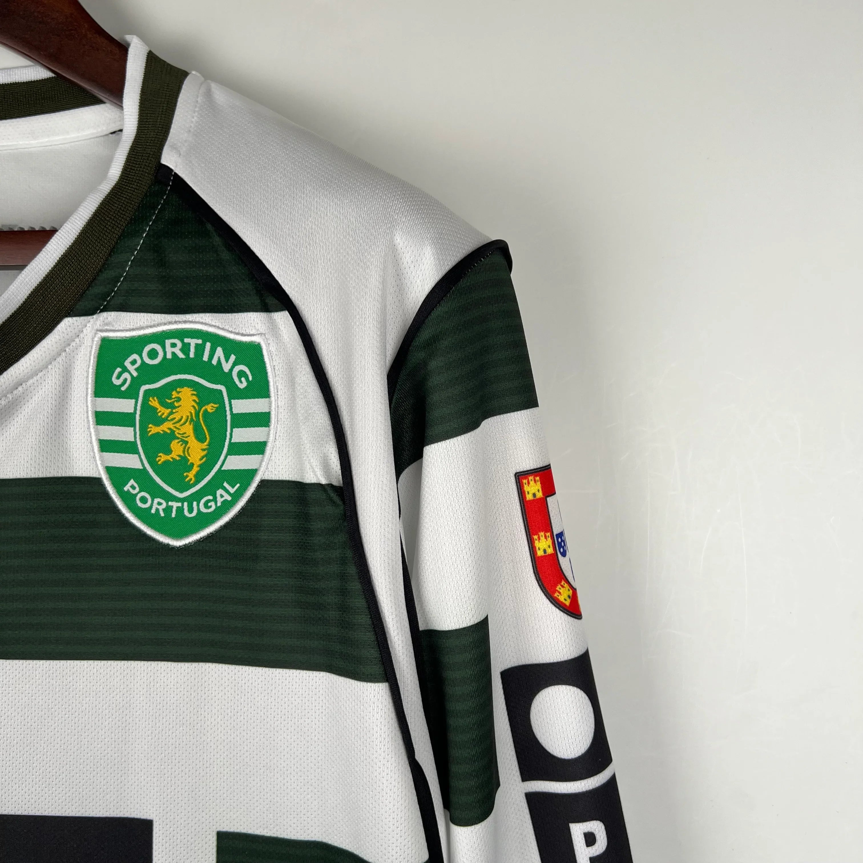 Camiseta Retro Sporting Club de Portugal Manga Larga 2001-03 - Fútbol Club Vintage