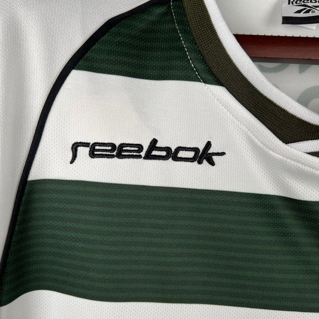Camiseta Retro Sporting Club de Portugal Manga Larga 2001-03 - Fútbol Club Vintage