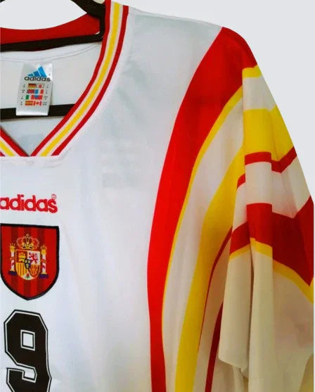 Camiseta Retro España Visitante 1996-98 Fernando Hierro - Fútbol Club Vintage