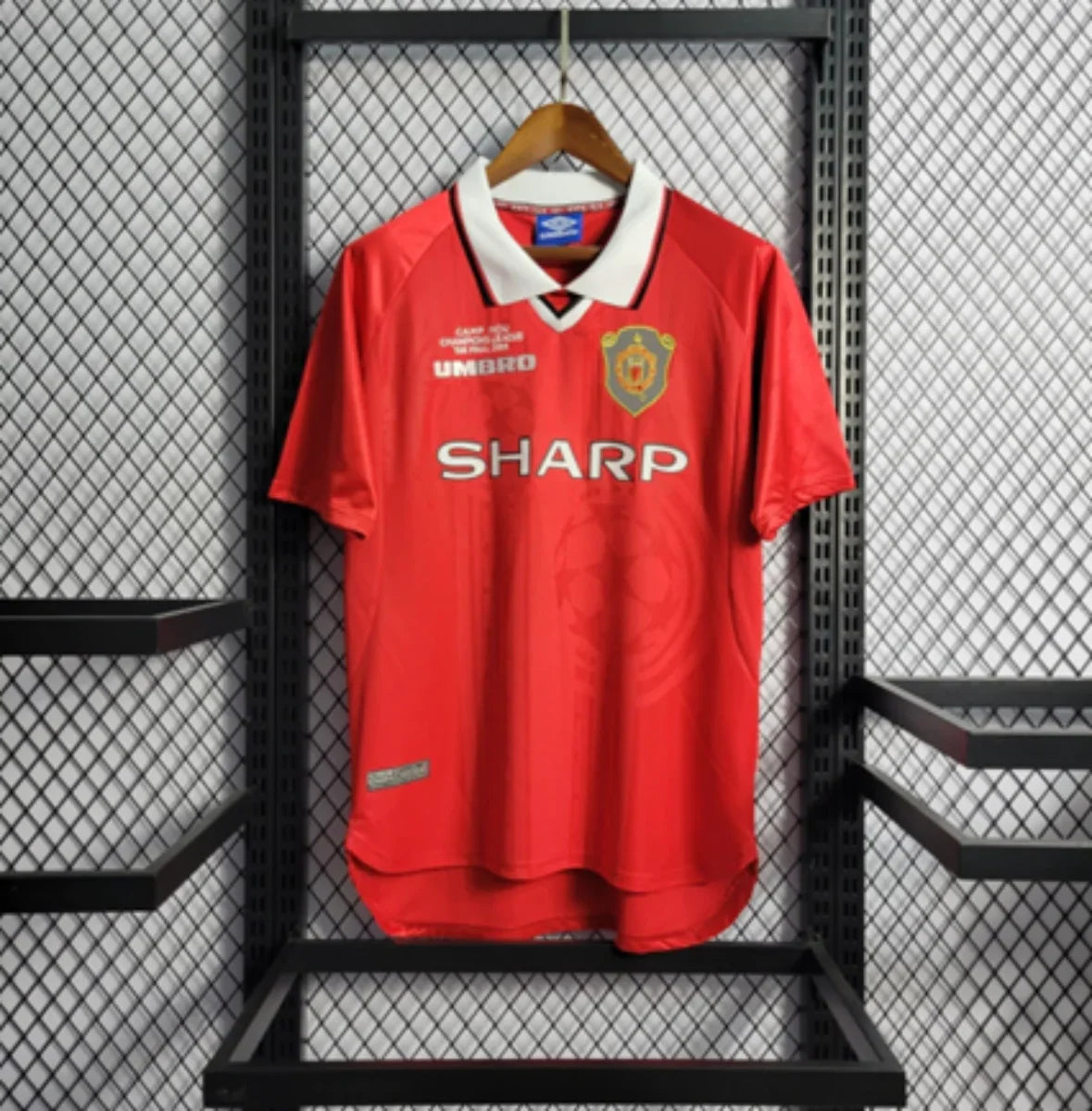 Camiseta Retro Manchester United FC Champions 1999-00 - Fútbol Club Vintage