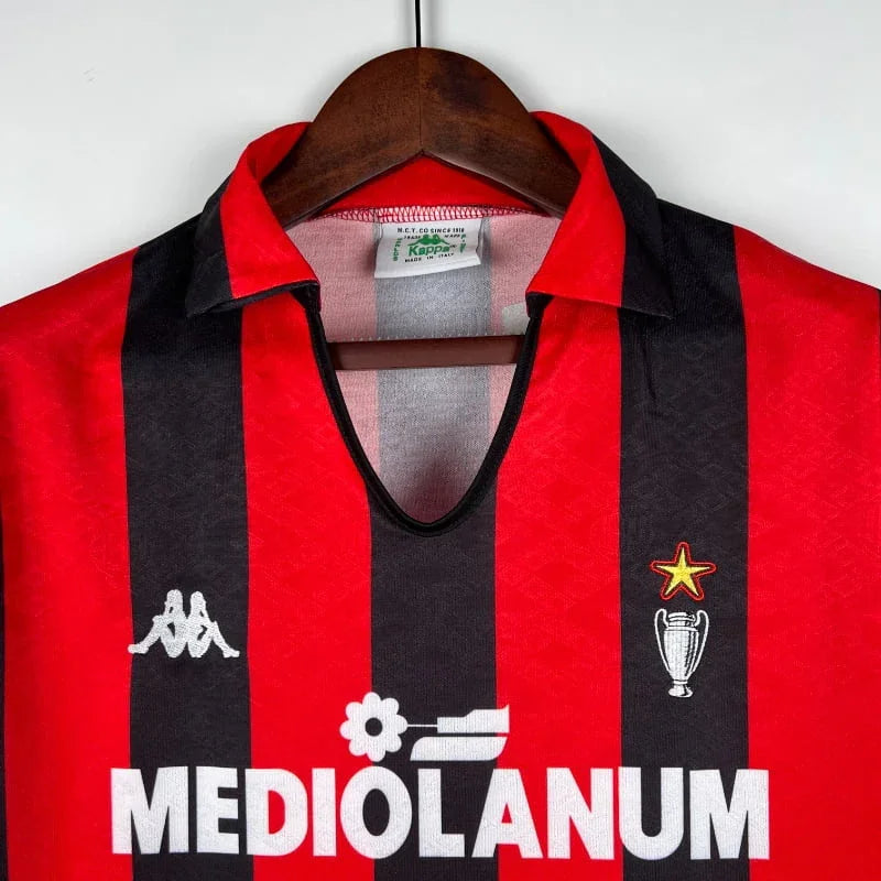 Camiseta Retro AC Milán 1989-90 - Fútbol Club Vintage