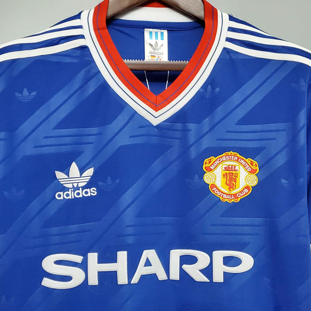Camiseta Retro Manchester United FC Visitante 1986 - Fútbol Club Vintage