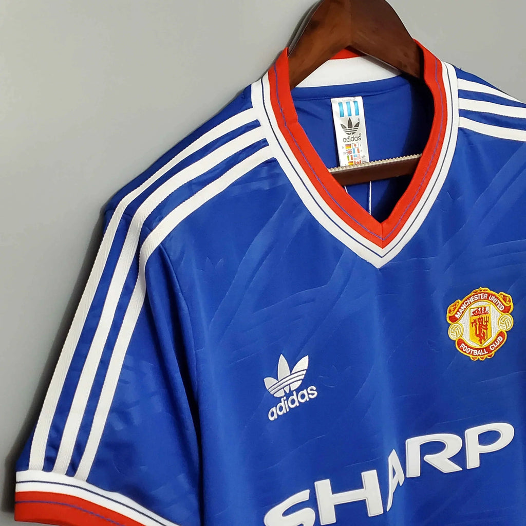 Camiseta Retro Manchester United FC Visitante 1986 - Fútbol Club Vintage